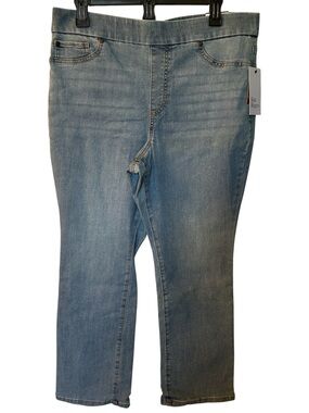 Kim Rogers Eden wash pull on tummy control jeans NEW size 14P short